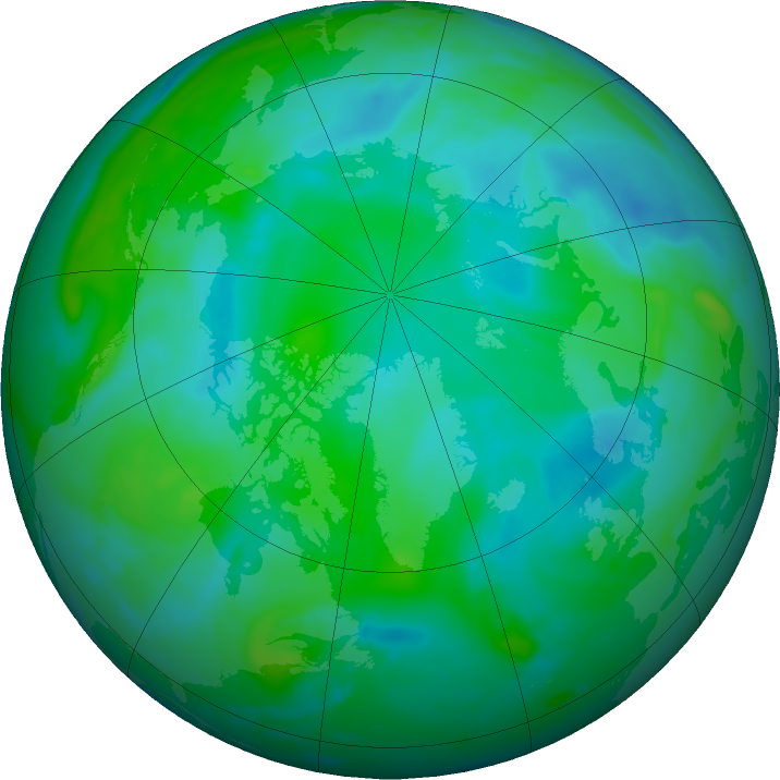 Arctic ozone map for 03 September 2021